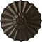 Ekena Millwork Shakuras Ceiling Medallion (Fits Canopies up to 1 3/8"), 9"OD x 1 3/8"P, Stone Hearth Crackle CM09SHSHC - alternate 1
